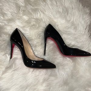 Christian Louboutin Pigalle follies black patent size 41